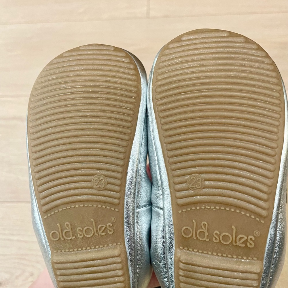 Old Soles Cruise Silver Ballet Flats - Picture 4 of 4